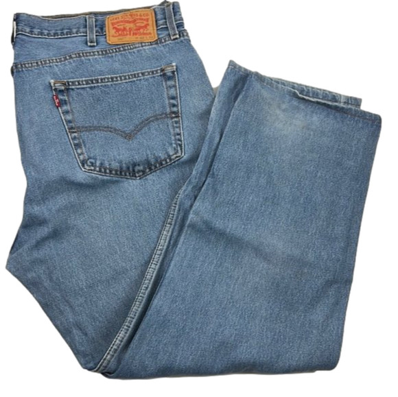 Men's 505 Levi Strauss Blue Denim Jeans - Picture 1 of 7